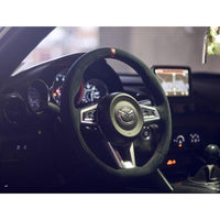 DAMD D-Shaped Suede Steering Wheel for 2016+ Mazda MX-5 Miata